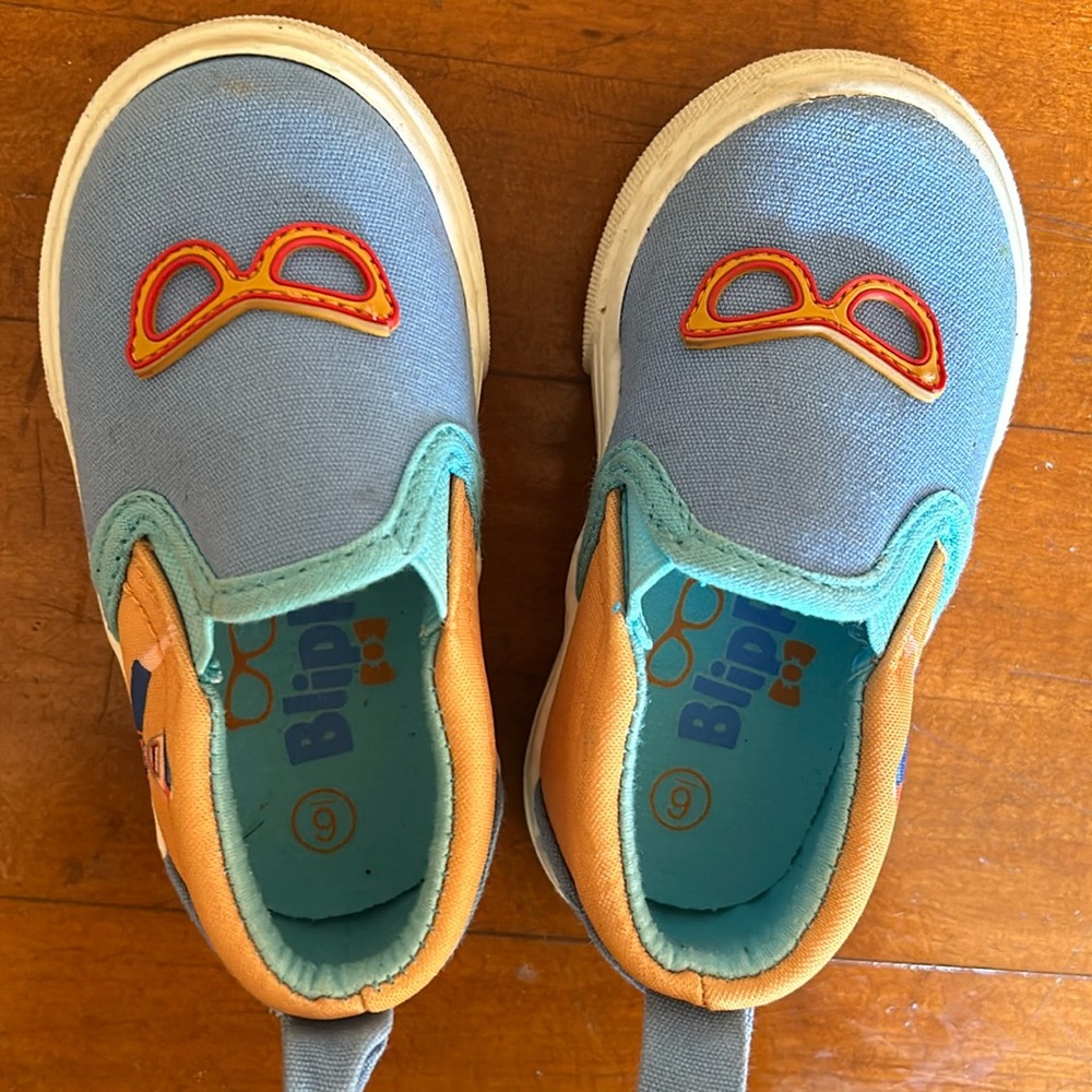 Kids Sneakers - Blue and Orange